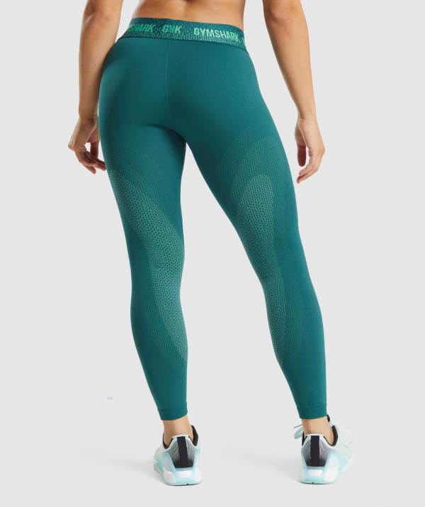 Damske Legíny Gymshark Apex Seamless Low Rise Tyrkysové | GH4625897